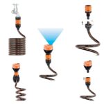 Маркуч спираловиден 15 м с връзки и струйник 4 функции к-т Claber