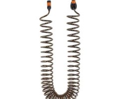 Маркуч спираловиден 15 м с връзки и струйник 4 функции к-т Claber